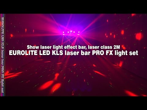 Eurolite 2x LED KLS Laser Bar PRO + Easy Show + 2x M-4 soportes