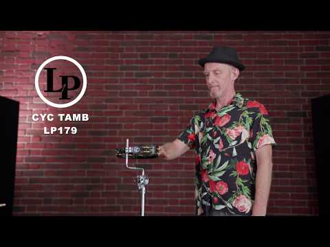 Latin Percussion pandereta Cyclops montable - latón con hoyuelos, black (LP179)