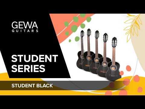 GEWA guitarra clásica Student negra - tamaño 4/4 negra
