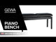 GEWA Piano bench Deluxe Double - Black highgloss