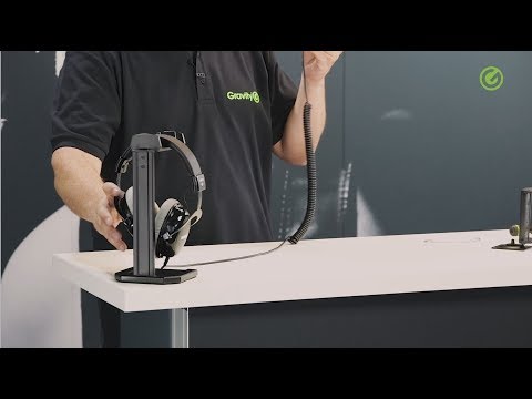 Gravity HP HMS 01 B - Soporte para auriculares para pie de micrófono