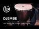 Latin Percussion Djembe World Beat FX Rope Tuned - Blue (LP725B)