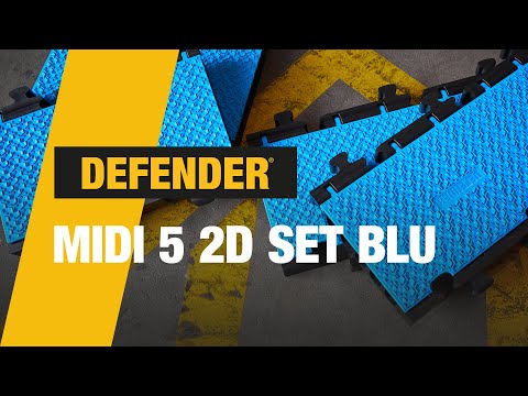 Defender MIDI 5 2D SET BLU - Sistema modular, 5 canales | SET azul | transición apta para sillas de ruedas | altura 5,4 cm