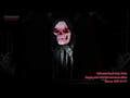 Calavera ensangrentada de Halloween, colgante, animada, 80 cm