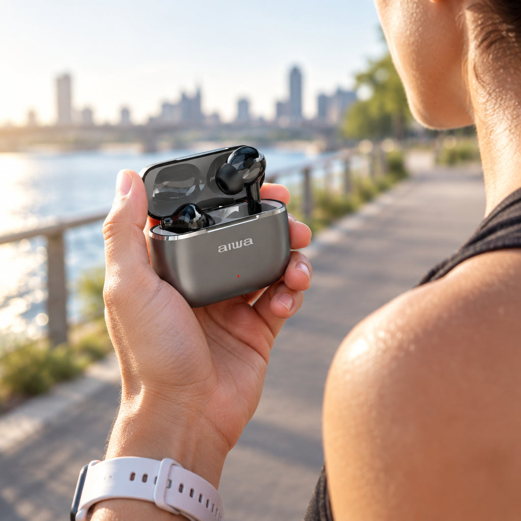 AIWA ETWS-160 True Wireless Earbuds con ANC, ENC y Bluetooth 5.4