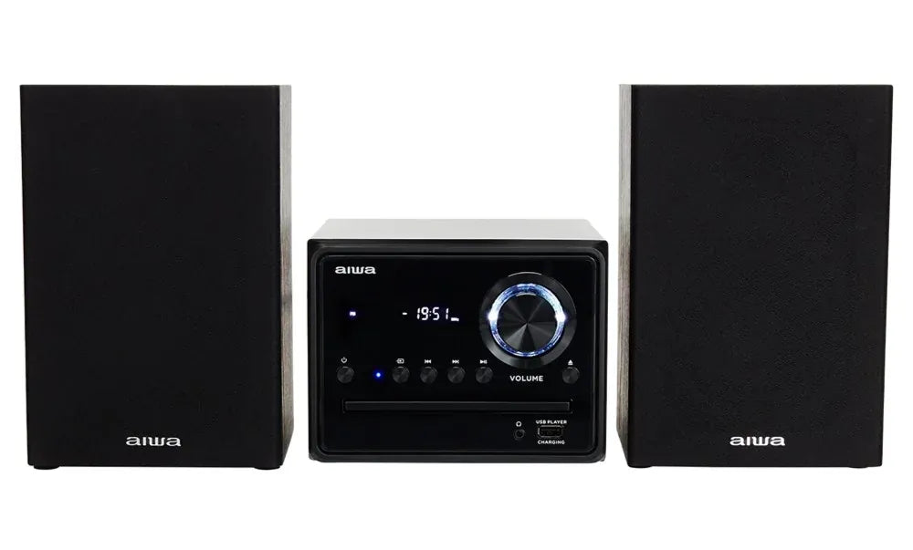 AIWA MCBT-350 Sistema Micro Hi-Fi 20W con Bluetooth, CD, FM y USB