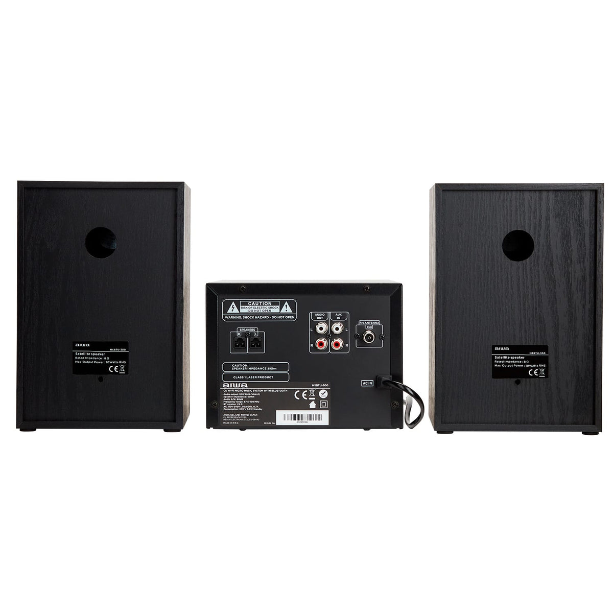 AIWA MCBT-350 Sistema Micro Hi-Fi 20W con Bluetooth, CD, FM y USB