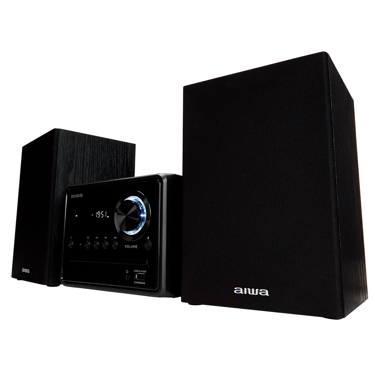 AIWA MCBT-350 Sistema Micro Hi-Fi 20W con Bluetooth, CD, FM y USB