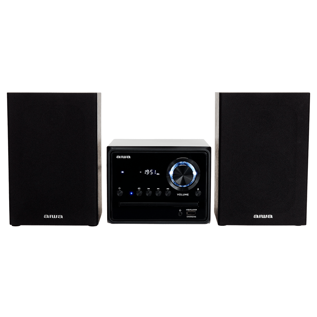 AIWA MCBT-350 Sistema Micro Hi-Fi 20W con Bluetooth, CD, FM y USB