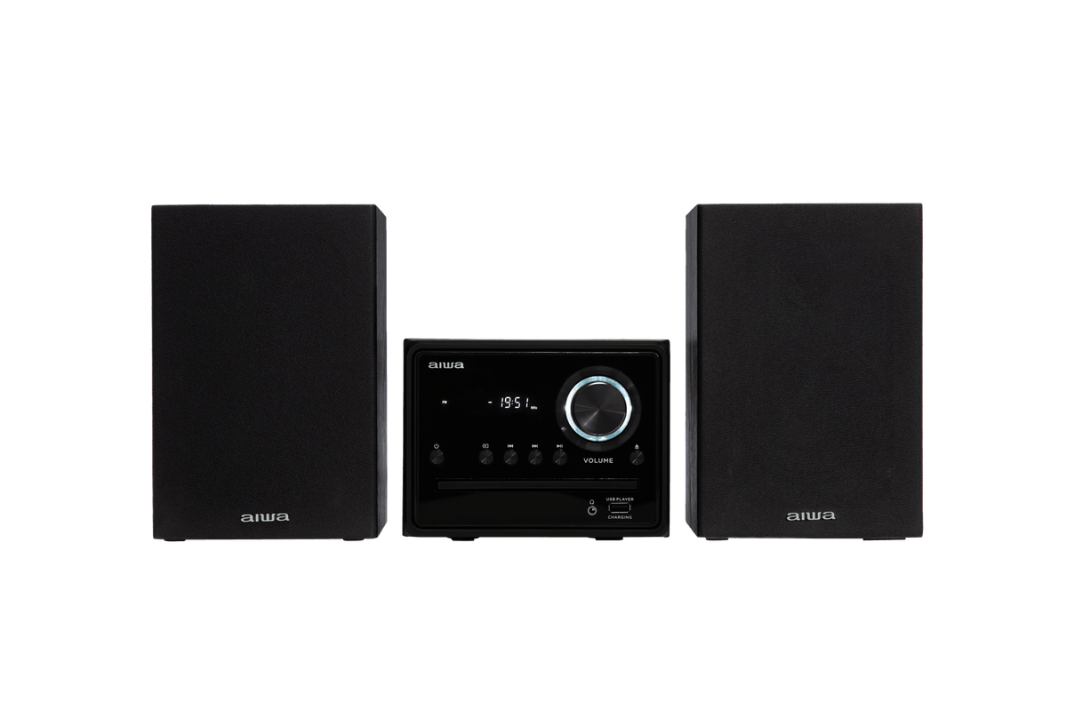 AIWA MCBT-350 Sistema Micro Hi-Fi 20W con Bluetooth, CD, FM y USB