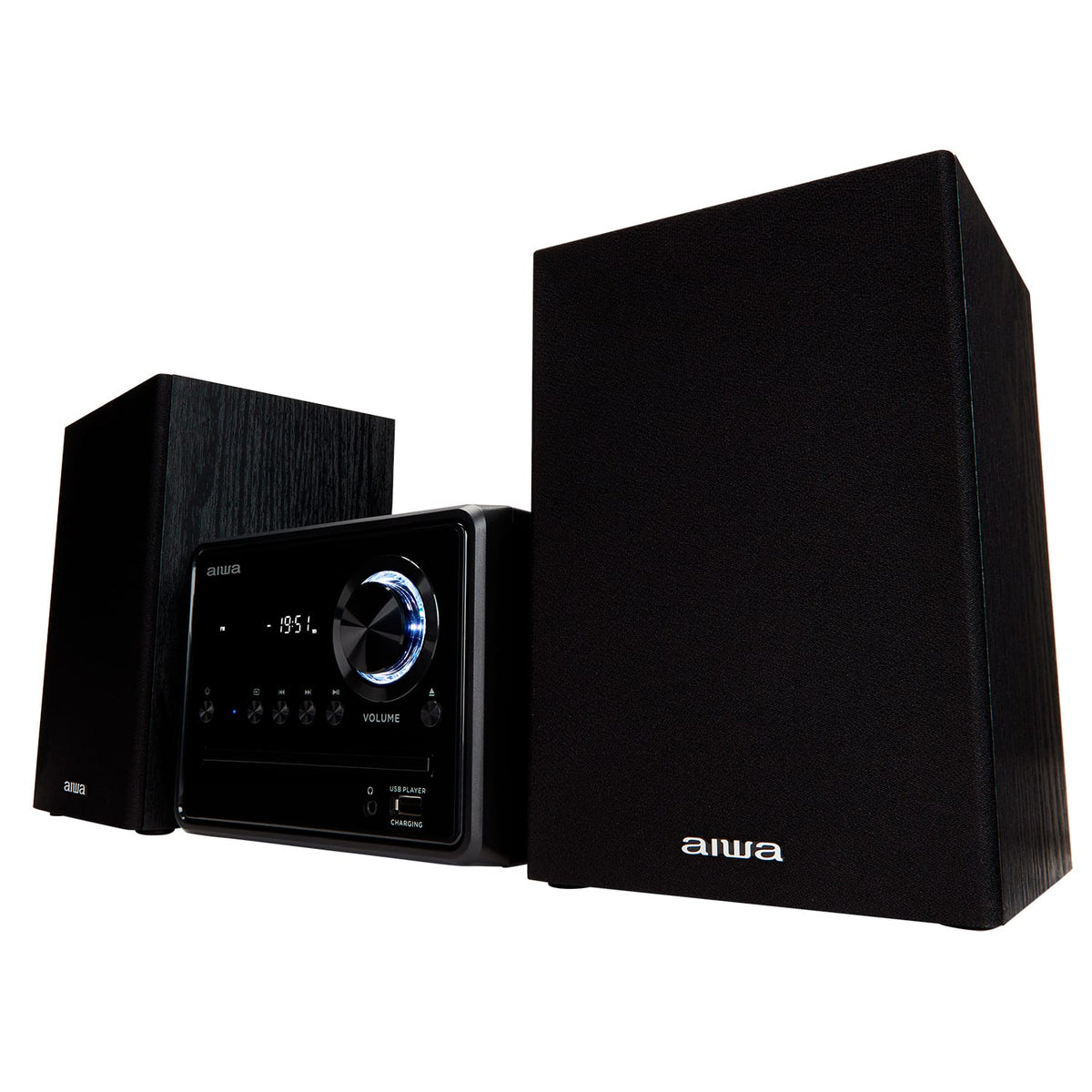 AIWA MCBT-350 Sistema Micro Hi-Fi 20W con Bluetooth, CD, FM y USB