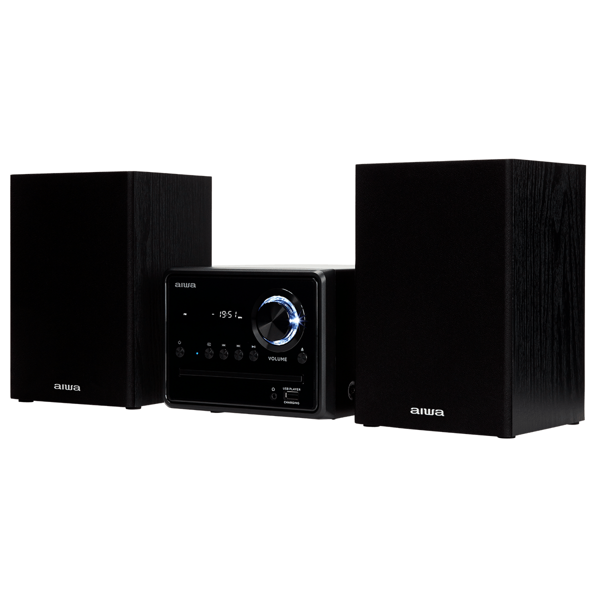 AIWA MCBT-350 Sistema Micro Hi-Fi 20W con Bluetooth, CD, FM y USB