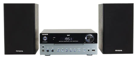 AIWA MCBT-750 Sistema Micro Hi-Fi 50W con Bluetooth, DAB+, CD y USB