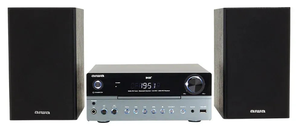 AIWA MCBT-750 Sistema Micro Hi-Fi 50W con Bluetooth, DAB+, CD y USB