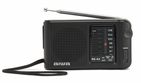 AIWA RS-10 Radio de bolsillo con AM/FM, FM DX y auriculares
