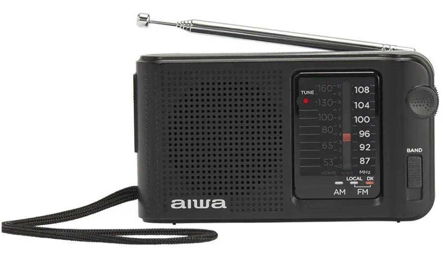 AIWA RS-10 Radio de bolsillo con AM/FM, FM DX y auriculares