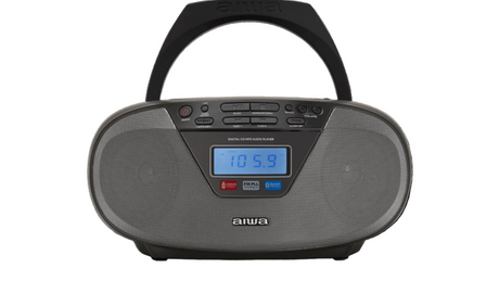 AIWA CDT-200 Boombox – CD, Bluetooth, USB y radio FM, negro