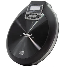 AIWA PCP-850 Reproductor de CD portátil – MP3 y Anti-Shock, negro