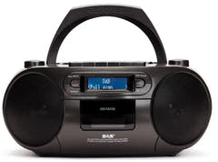 AIWA RC-300 Boombox con CD, casete, DAB+, Bluetooth y USB, Sort