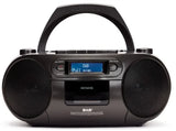 AIWA RC-300 Boombox con CD, casete, DAB+, Bluetooth y USB, Sort