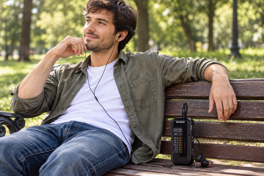 Aiwa RM-10BK radio portátil, Negro
