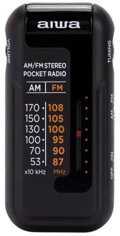 Aiwa RM-10BK radio portátil, Negro