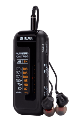 Aiwa RM-10BK radio portátil, Negro