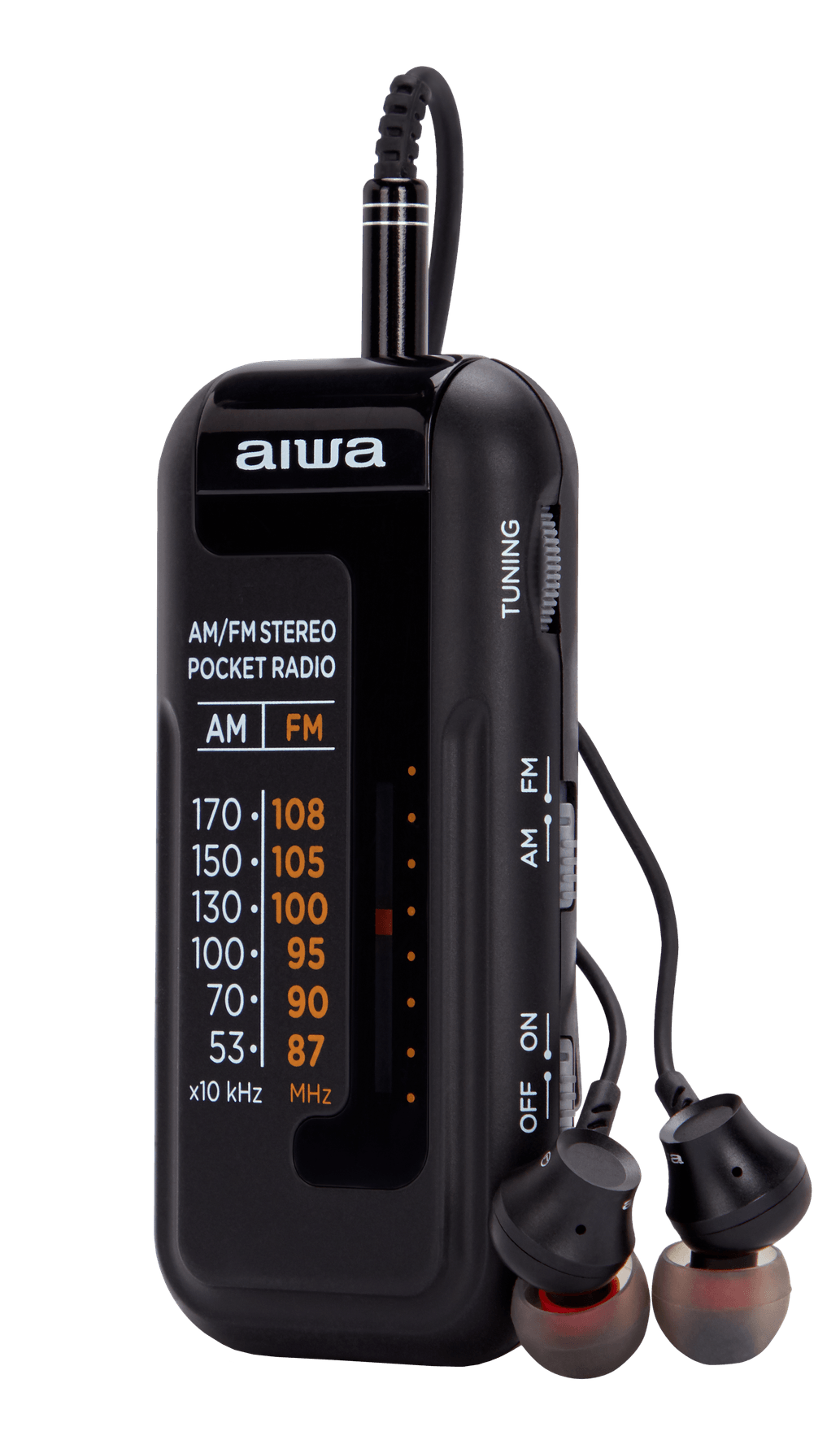 Aiwa RM-10BK radio portátil, Negro