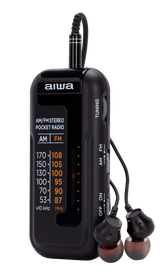 Aiwa RM-10BK radio portátil, Negro