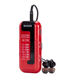 Aiwa RM-10RD radio portátil, Rojo