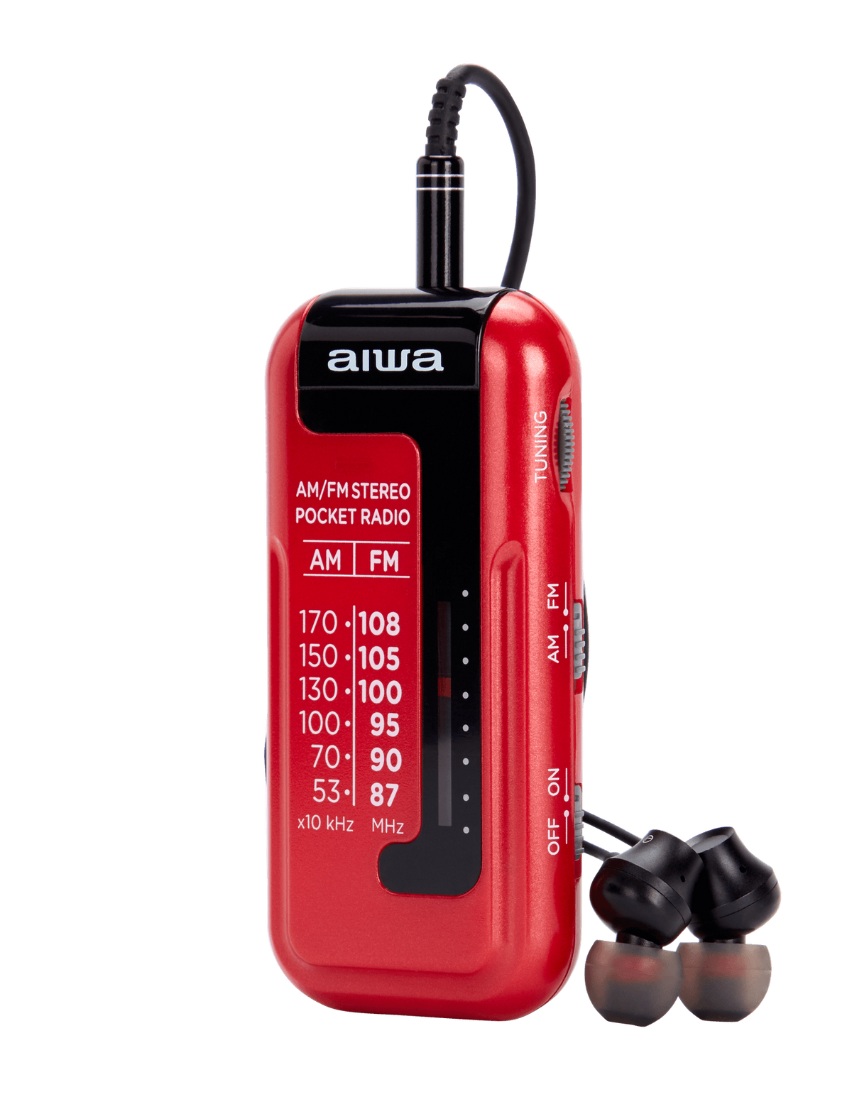 Aiwa RM-10RD radio portátil, Rojo