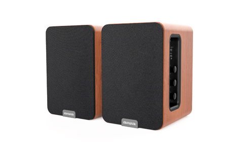 AIWA SPA-200 Altavoces Bluetooth activos, marrones