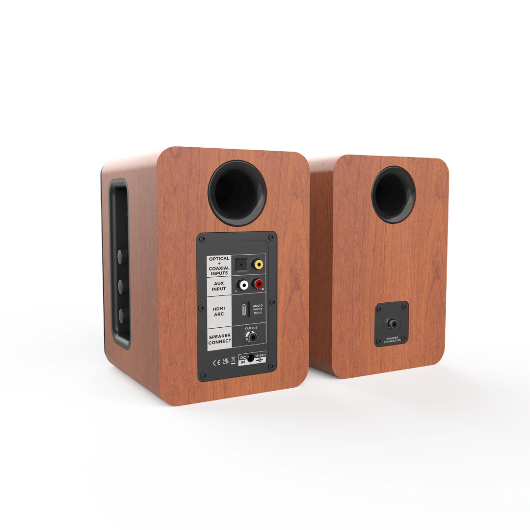 AIWA SPA-200 Altavoces Bluetooth activos, marrones