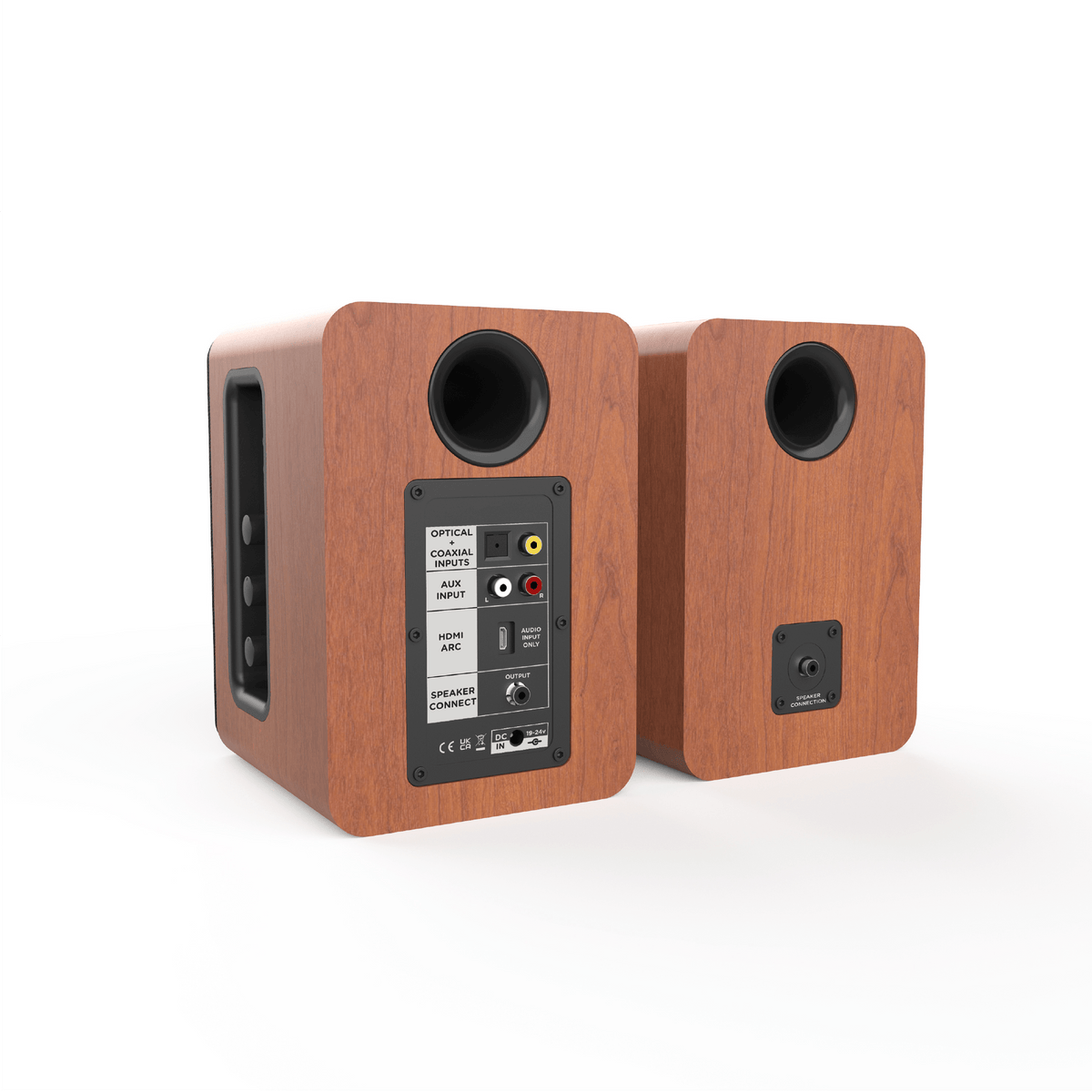 AIWA SPA-200 Altavoces Bluetooth activos, marrones