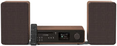 Pure Classic Sistema estéreo Hi-Fi – DAB+, CD, Bluetooth, 100W, nogal