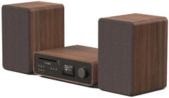 Pure Classic Sistema estéreo Hi-Fi – DAB+, CD, Bluetooth, 100W, nogal