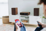 Pure Classic Stereo Hi-Fi System – DAB+, CD, Bluetooth, 100W, Valnød