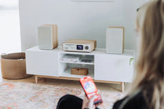 Pure Classic Sistema estéreo Hi-Fi – DAB+, CD, Bluetooth, 100W, roble