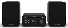 Pure Classic Sistema estéreo Mini Hi-Fi – DAB+, CD, Bluetooth, 40W, Negro