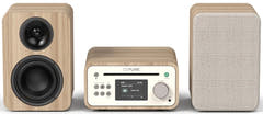 Pure Classic Sistema estéreo Mini Hi-Fi – DAB+, CD, Bluetooth, 40W, Madera de roble