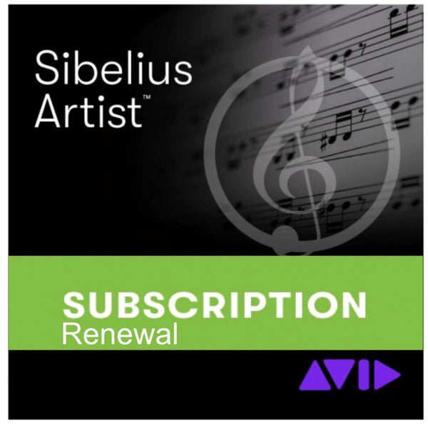 Suscripción de Sibelius Artist RENOVACIÓN