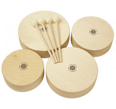 Batería de madera para niños