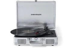 Crosley Cruiser Plus Tocadiscos Bluetooth bidireccional (Plata)