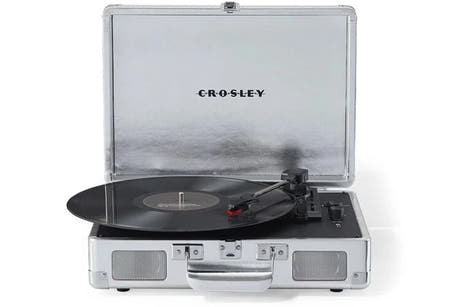 Crosley Cruiser Plus Tocadiscos Tovejs Bluetooth (Negro)