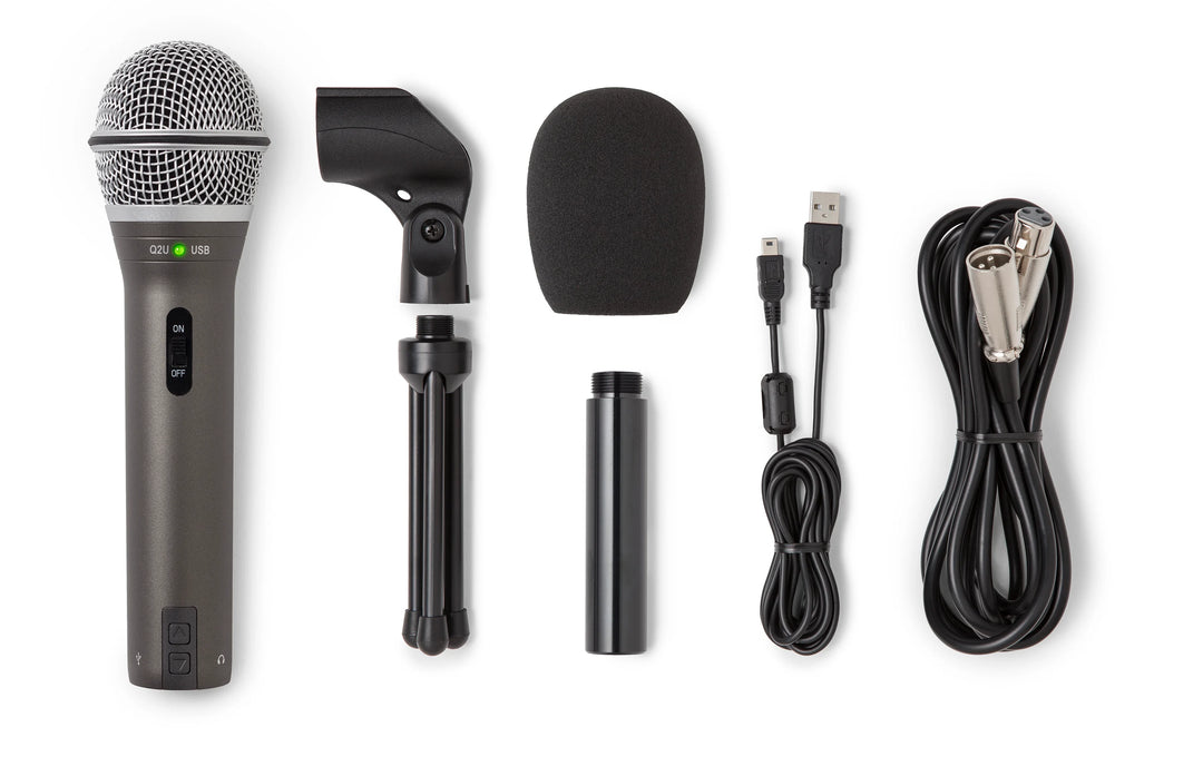 Samson Q2U USB/XLR Micrófono (Gris)