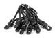 Spannfix elásticos 10 uds. (Negro)