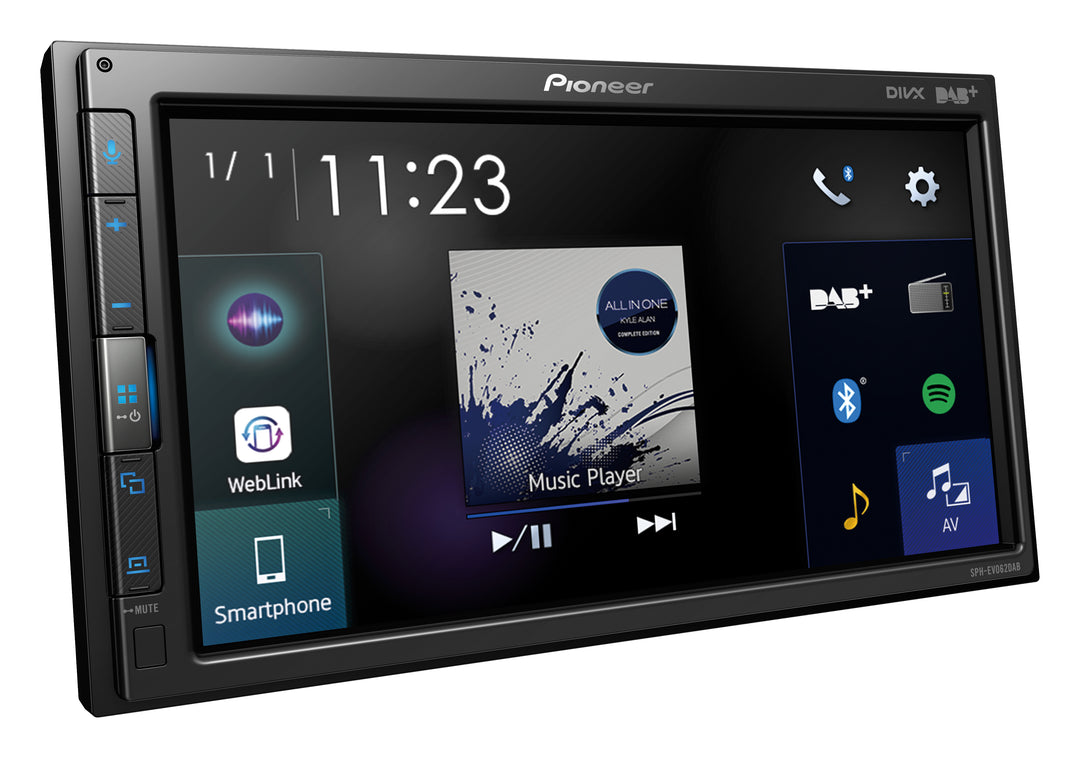 Pioneer SPH-EVO62DAB-Uni 1-DIN Estéreo para Auto con Apple CarPlay, DAB y Bluetooth