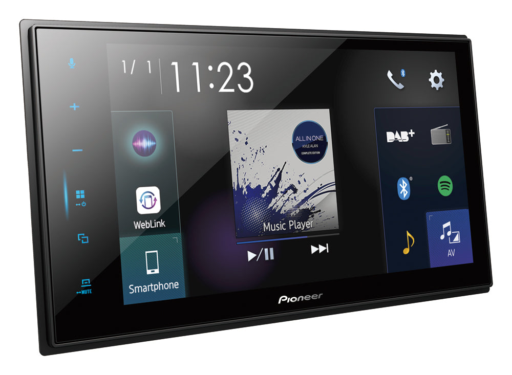 Pioneer SPH-EVO82DAB-Uni1-DIN Estéreo de coche con Apple CarPlay, DAB y Bluetooth
