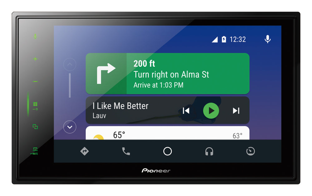 Pioneer SPH-EVO82DAB-Uni1-DIN Estéreo de coche con Apple CarPlay, DAB y Bluetooth