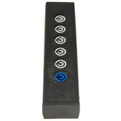 Placa de conexiones - Powercon entrada y 5x powercon salida